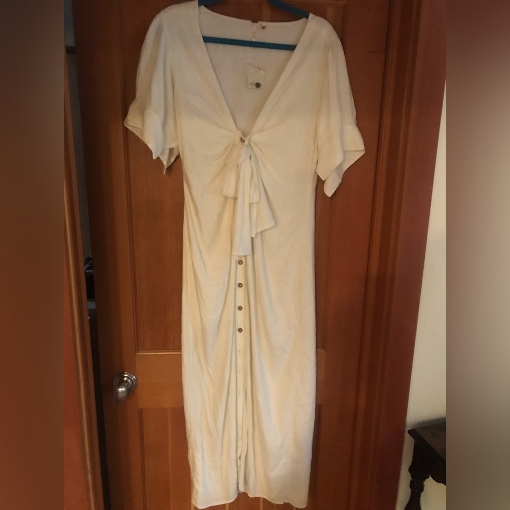 Free People White Maxi Dress